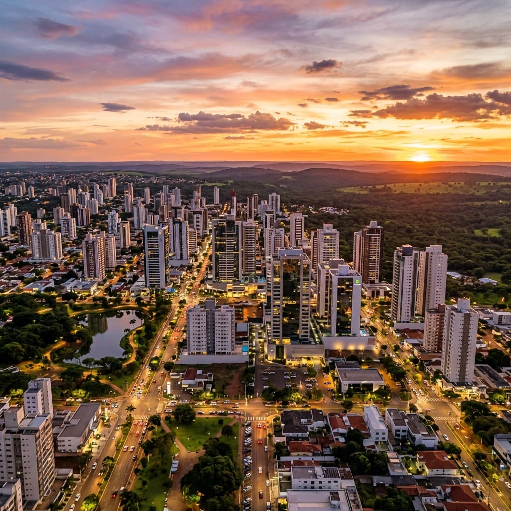 Campo Grande Skyline Pôr do Sol